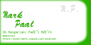 mark paal business card